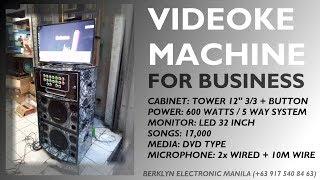 Videoke Tower Karaoke System 12" 3/3 Split with LED32 - Berklyn Electronic Manila