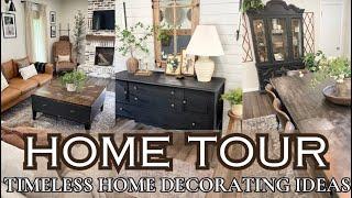 SUMMER HOME TOUR 2024/TIMELESS HOME DECOR/LATE SUMMER HOME DECORATING IDEAS