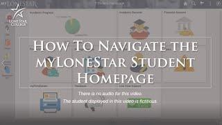 Navigate the myLoneStar Student Homepage