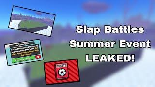 The ENTIRE Slap Battles Summer Event LEAKED! | Roblox: The Games Leaks