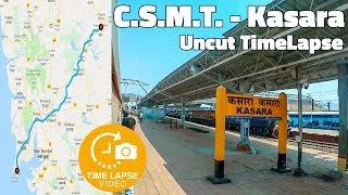 Mumbai Local Time-lapse - CSMT to Kasara Uncut Journey | 0.5 Sec Time lapse