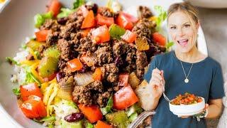 TACO SALAD BOWL | easy, healthy, lunch recipe!