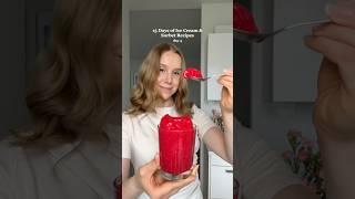 3-ingredient Healthier Raspberry Sorbet #easyrecipes #healthydessert #sorbet