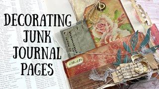 How to Make a Junk Journal Part 3 | Full Process of Decorating Junk Journal Pages