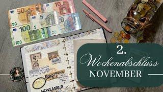 2. CHAOS Weekly BUDGET I November I echte Einnahmen & Ausgaben I Wochenabschluss #budgetieren