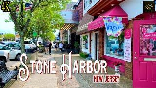 Stone Harbor New Jersey Downtown [4K] Walking Tour