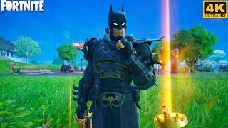 Ninja Knight Batman Skin Showcase Gameplay - Fortnite (4K 60FPS)