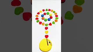 Pacman eating gaming code made with chocolate jelly chocolate balls #pacman #candy #asmr #shorts