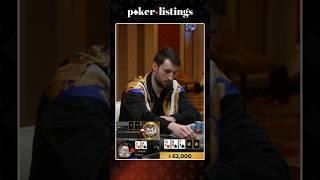 Wiktor Malinowski fires 3 barrels with a SHOCKING hand! #poker #tritonpoker