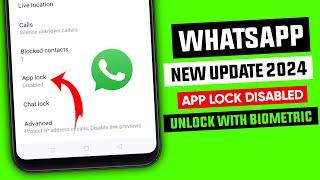 WhatsApp App lock new update || WhatsApp unlock with biometric || App lock new update