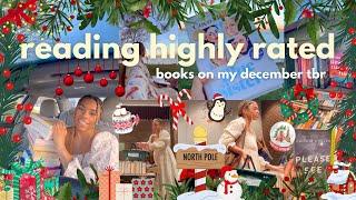 reading highly rated books on my december tbr ️🫶 book shopping + haul, free library | bookmas 12