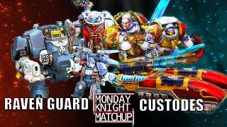 Space Marines vs Custodes - Warhammer 40K Battle Report | Monday Knight Matchup