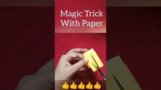 Magic Trick With Paper //Recreating @Tonniartandcraft Video #magictrick #shorts #art #youtubeshorts