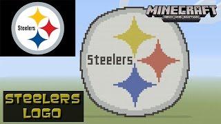 Minecraft: Pixel Art Tutorial: Pittsburgh Steelers Logo (NFL)