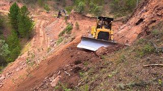 Long Single Part Road Work of Caterpillar D7g Bulldozer #bulldozer #caterpillar #tractor