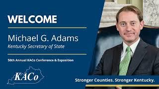 Update from Secretary of State Michael Adams