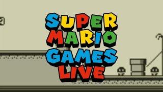 Super Mario Games Live | Super Mario Land (Game Over at 3-3...)