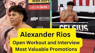 Alexander Rios Most Valuable Prospects VI Open Workout and Interview