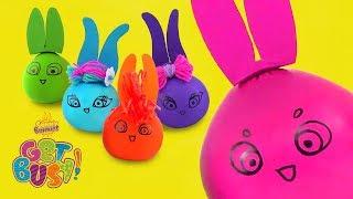 SUNNY BUNNIES | Crafty Squashies | Arts & Crafts | Cartoons for Kids