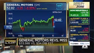 GM beats earnings, misses revenue for Q4