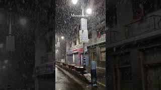 First Snowfall in Mussoorie ️️#mussoorie #snow #snowfall #uttarakhand #landour