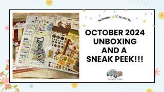 Country Craft Creations, October Seasons of Creativity Unboxing and a Sneak Peek!!!