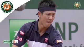 Kei Nishikori v Teymuraz Gabashvili Highlights - Men's Round 4 2016 - Roland-Garros