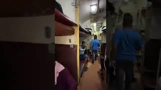 Mumbai to delhi garib rath express 3rd AC sleeper coach from inside garib rath train inside seat