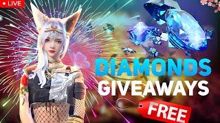 DIAMOND GIVEAWAY AND REDEEM CODES FREE FIRE LIVE STREAM