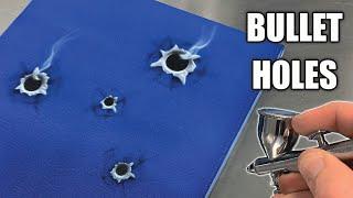 Airbrushing Bullet Holes