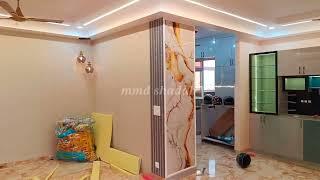 full 3 bhk flat interior design | royale shyne colour combination | interior design