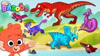 Dinosaur fun with Club Baboo! | It's a Tyrannosaurus Rex and a Triceratops!