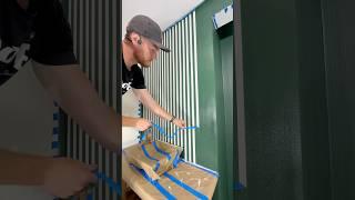 #Ad Bathroom accent wall transformation with ScotchBlue™ PROSharp™ Painter's Tape