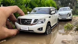 Mini Nissan Patrol V8 v Toyota LC300 1:18 Scale | Offroading | Diecast Model Cars