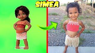 Moana 1-2  Characters In Real Life