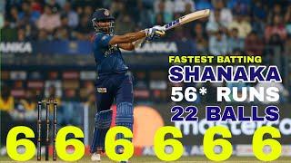 Dasun Shanaka Fastest Fifty in 21 Balls vs India 2nd T20 2023