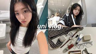  UNI vlog: 8am classes, student life on campus, what i wear, daily routine