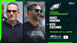 Howie Roseman and Nick Sirianni Live Press Conference | Today at 4:15pm