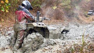 Rainy Ride at the Vaughn Farms Ends with a Broken Axle