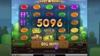 NETENT Reel Rush Slot REVIEW Featuring Big Wins With FREE Coins