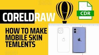 How to make mobile skin templets in coreldraw #iphone12  #mobileskin #mobileskin #iphone