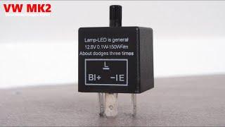 Adjustable flasher relay led turn signals