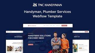 How to Use TNC Handyman Webflow Template | New Webflow Construction | Handyman Services | Template