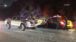 FDNY-Involved 4-Car Crash & Overturn / Cross Island Parkway Queens NYC 10.12.24