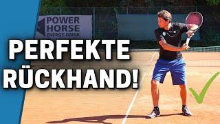 TENNIS RÜCKHAND | In nur 3 Schritten zur besseren einhändigen Rückhand!