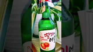 Korean Jinro #strawberry #soju #korean #shorts