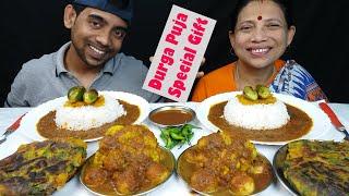 Food Eating Challenge Durga Puja Special Food Mukbang Show