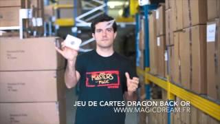 Magic Dream Paris - magie - JEU DE CARTES DRAGON BACK OR - www.magicdream.fr