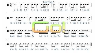 BASIC RHYTHM EXERCISE TO CHALLENGE YOUR SIGHT READING SKILLS #musiclessons