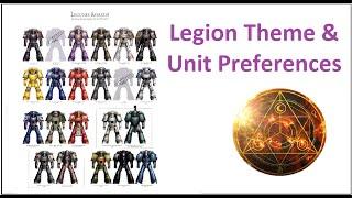 Legion Theme & Unit Preferences - 18 Legions in 46 Minutes